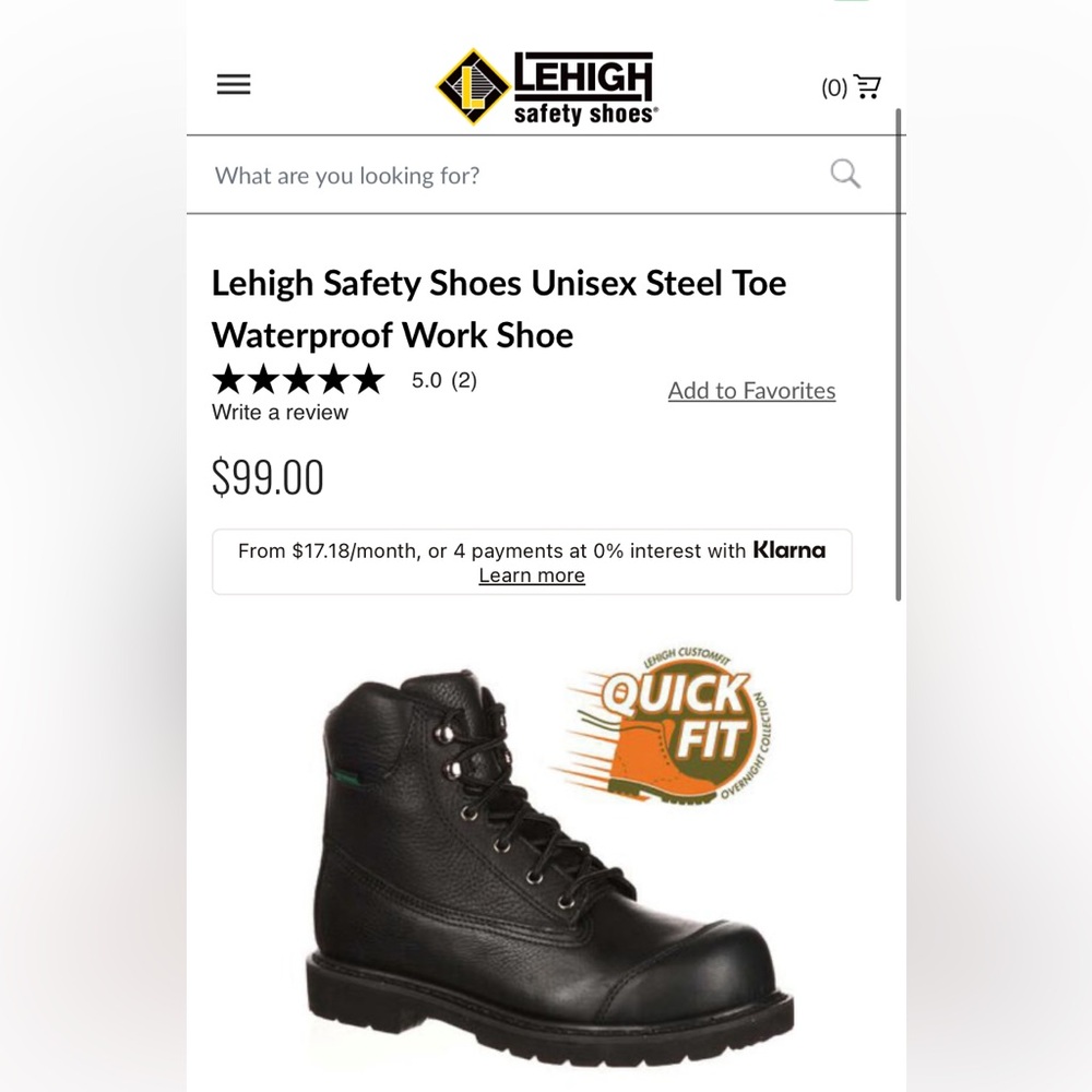 LEHIGH Safety Shoes Men’s 14 Extra Wide - Picture 13 of 13